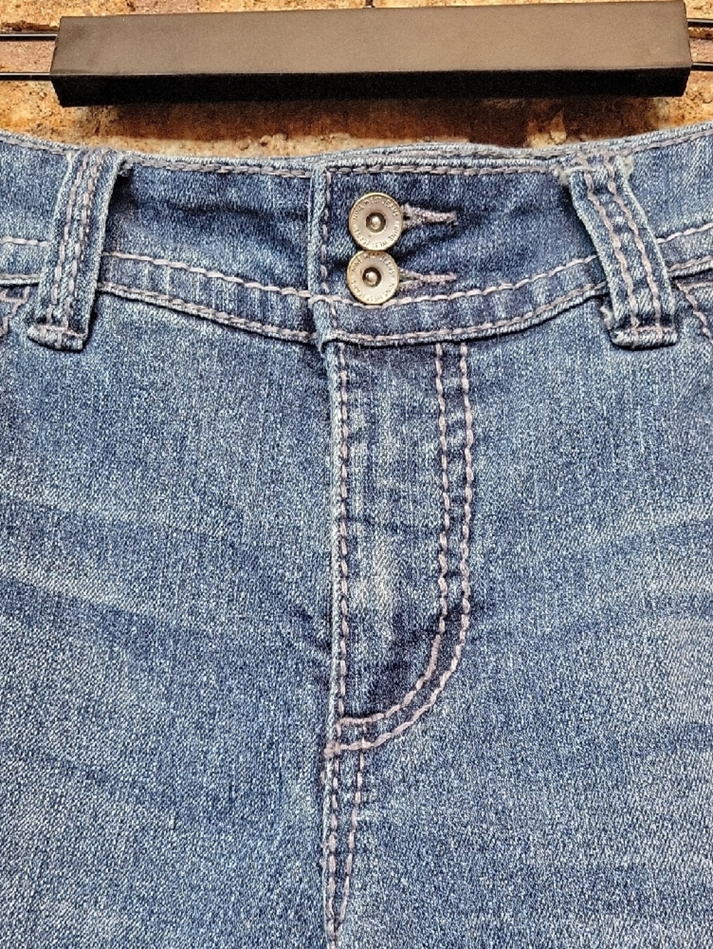 Nine West Denim Rolled Cuff Women's Shorts Size 6 Flap Pockets - Picture 5 of 14